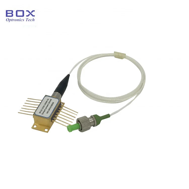 SM / PM ဖိုင်ဘာနှင့်အတူ 1550nm 100khz ကျဉ်းမြောင်းသော DFB လေဆာ diode btf